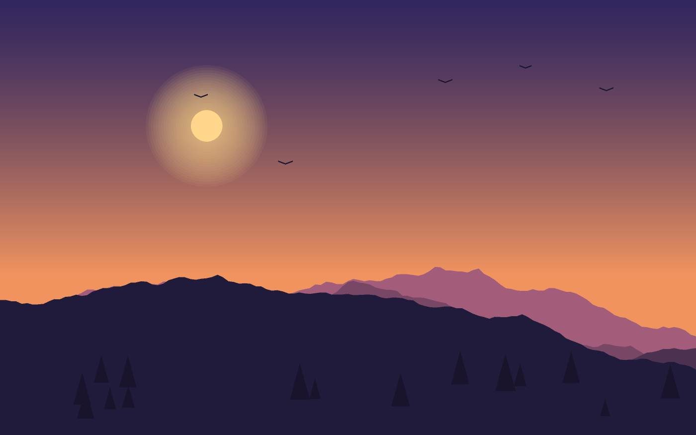 Landschaftsillustration