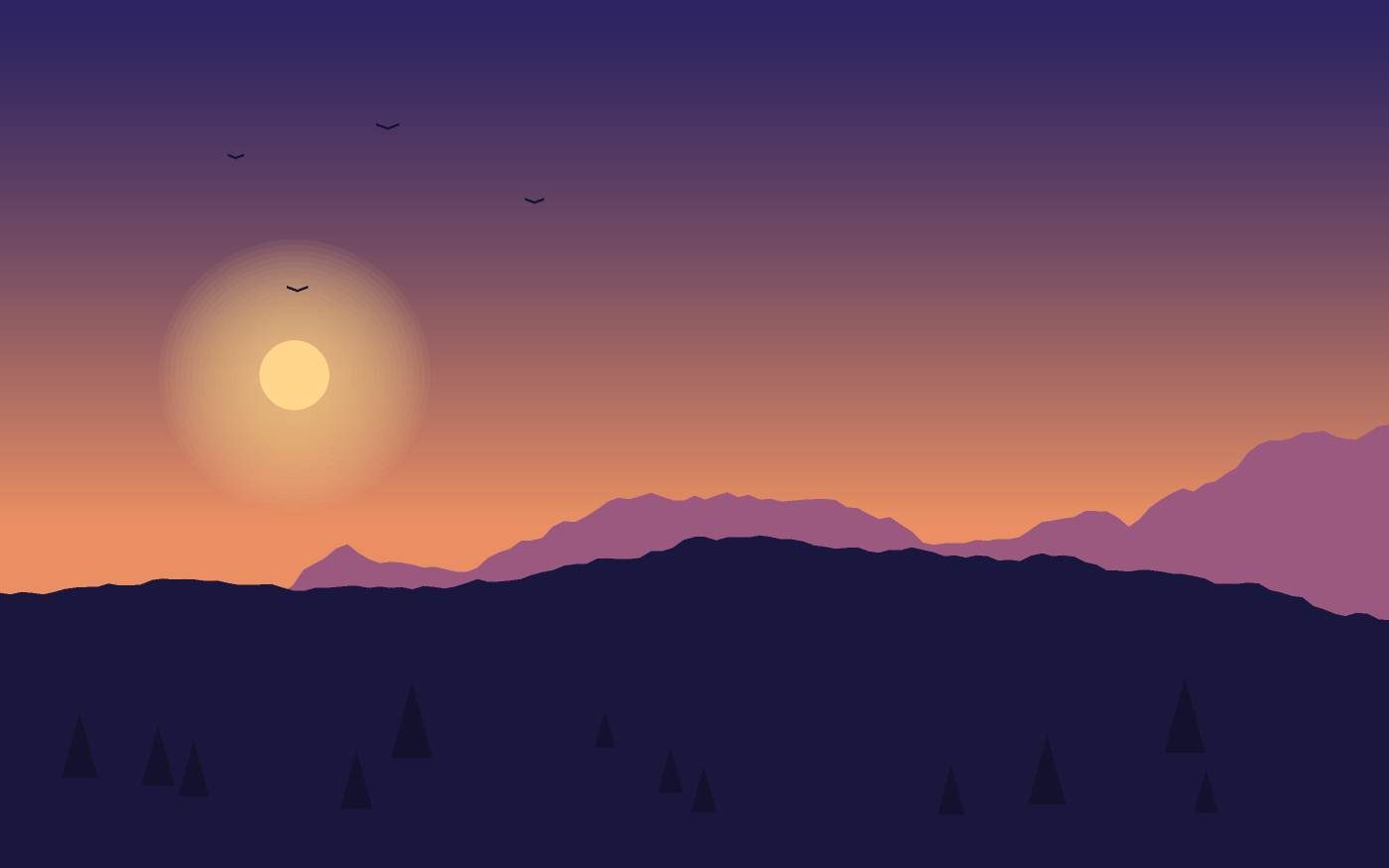 Ilustración de un paisaje
