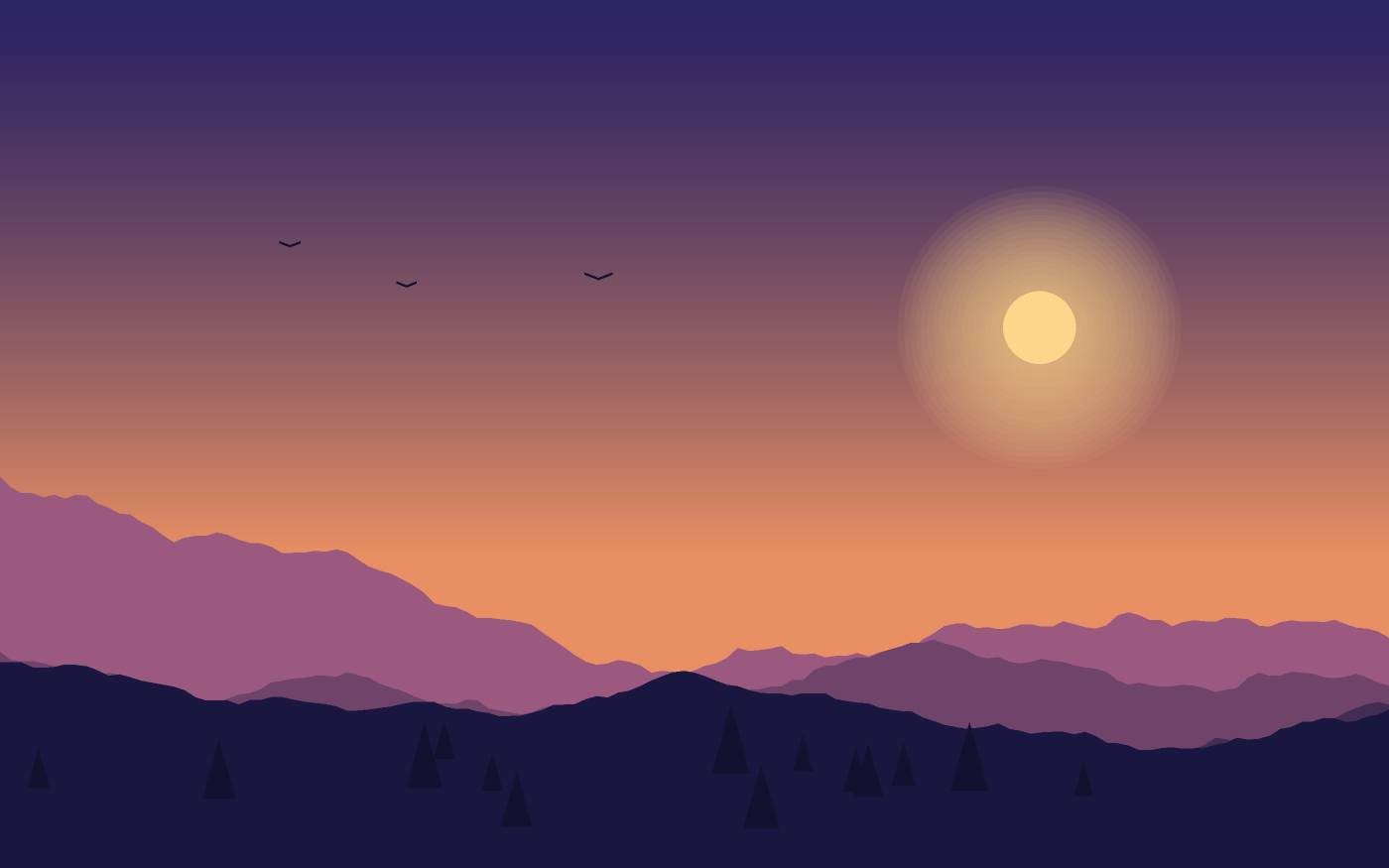 Ilustración de un paisaje