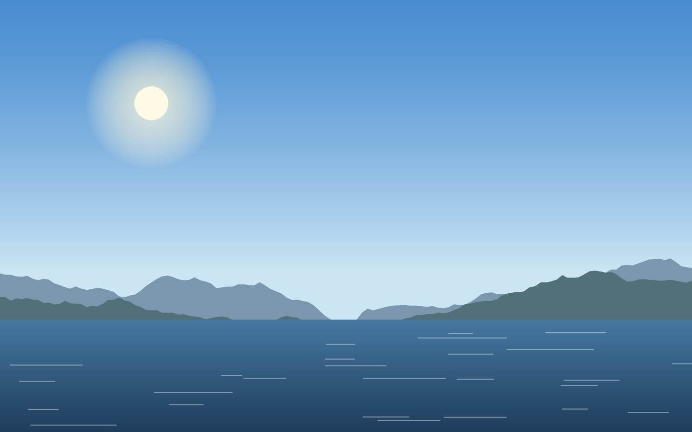 Illustrazione di un paesaggio