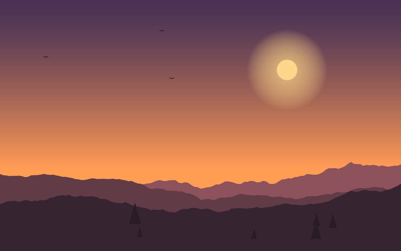 Landschapsillustratie