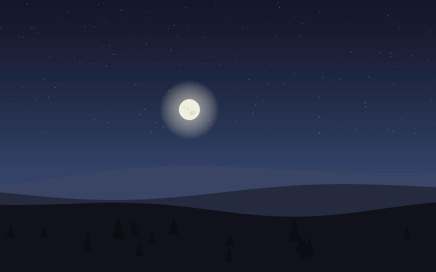 Ilustração de uma paisagem